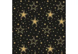 Ambiente Luxury Paper Products Papierserviette, Servietten Papier 33x33cm 3-lagig mit goldenen Sternen Muster 20 Stück – Produktbild 1 von 1