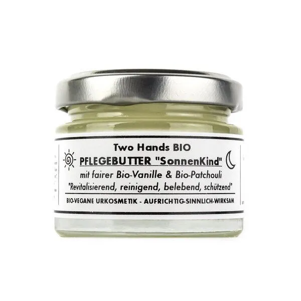 Two Hands BIO Two Hands BIO PflegeButter „SonnenKind“ mit fairer Bio-Vanille & Bio-Patchouli – Produktbild 1 von 1