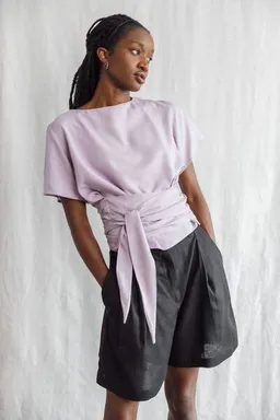 Jyoti - Fair Works Jyoti - Fair Works Ecovero Wickelshirt Amaranth Flieder – Produktbild 1 von 1
