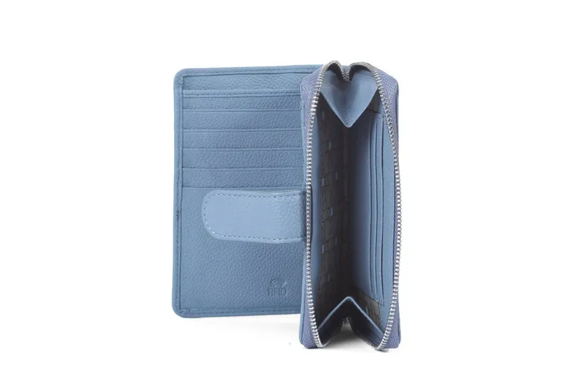 Margelisch Margelisch Geldbörse Madrid 1, LGW zertifiziertes Leder, Blau, – Produktbild 4 von 5
