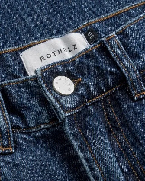 Rotholz Rotholz - Jeans Flared Leg, Blau (mid blue), – Produktbild 4 von 5