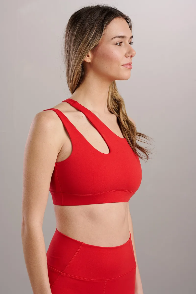 SEAAV SEAAV Damen vegan Bh Ausschnitt Rot, Rot, – Produktbild 1 von 2