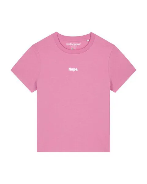 watapparel watapparel T-Shirt Frauen Nope, Bubble pink, – Produktbild 1 von 3