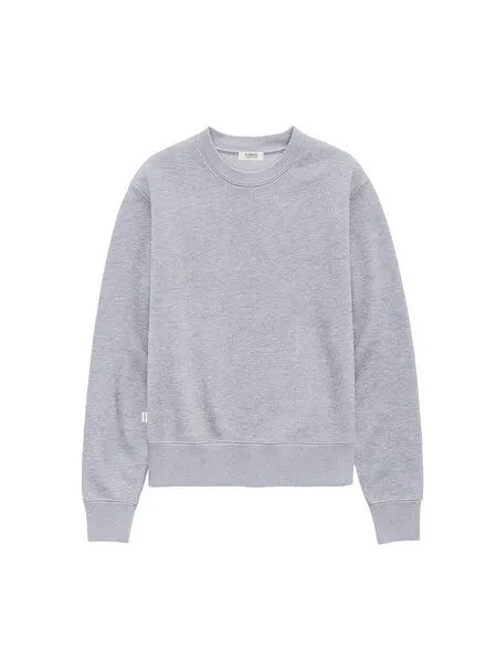 FUXBAU FUXBAU Frauen Basic Sweater, Graumeliert, – Produktbild 3 von 4