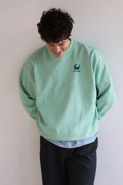 Kultgut Kultgut ProPlanet - Artdesign - Biofair Sweatpullover / an ordinary crocodile, Grün, – Produktbild 1 von 4