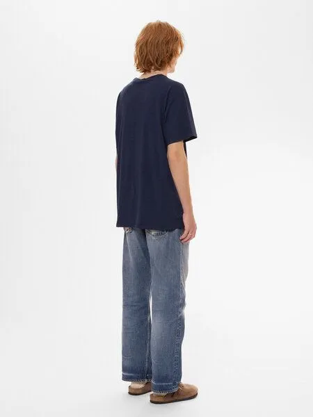 Nudie Jeans Nudie Jeans Herren T-Shirt aus Bio-Baumwolle "Roffe", French blue (blau), – Produktbild 2 von 4