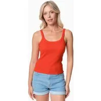 ORGANICATION ORGANICATION IPEEK | Ripp-Tanktop aus TENCEL Modal und Bio-Baumwolle, Red hot, – Produktbild 1 von 1