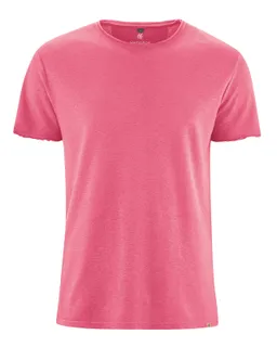 HempAge Hempage Herren vegan T-Shirt Timeless Basic In Hibiskusrosa – Produktbild 1 von 1