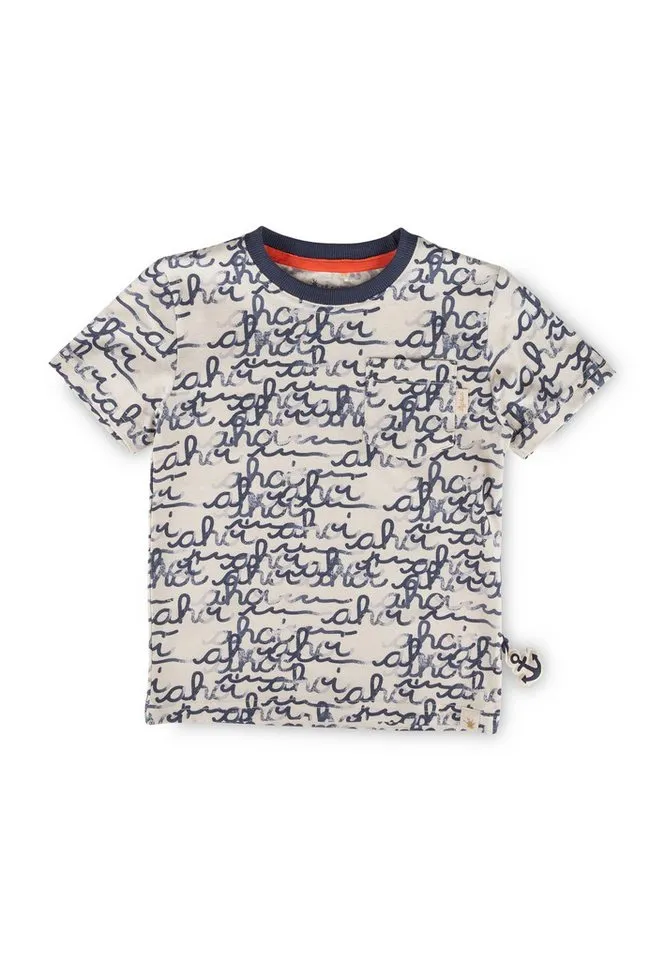 sigikid sigikid T-Shirt Ahoi Little Pirate für Kinder Jungen (1-tlg), Beige|blau, – Produktbild 1 von 5