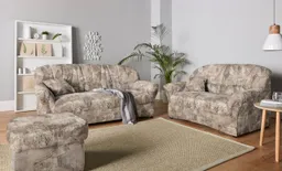 DOMO collection Polstergarnitur Bahia belastbar bis 140kg/ Sitz, mit Federkern, (Set), Microfaser MELROSE® – Produktbild 1 von 1