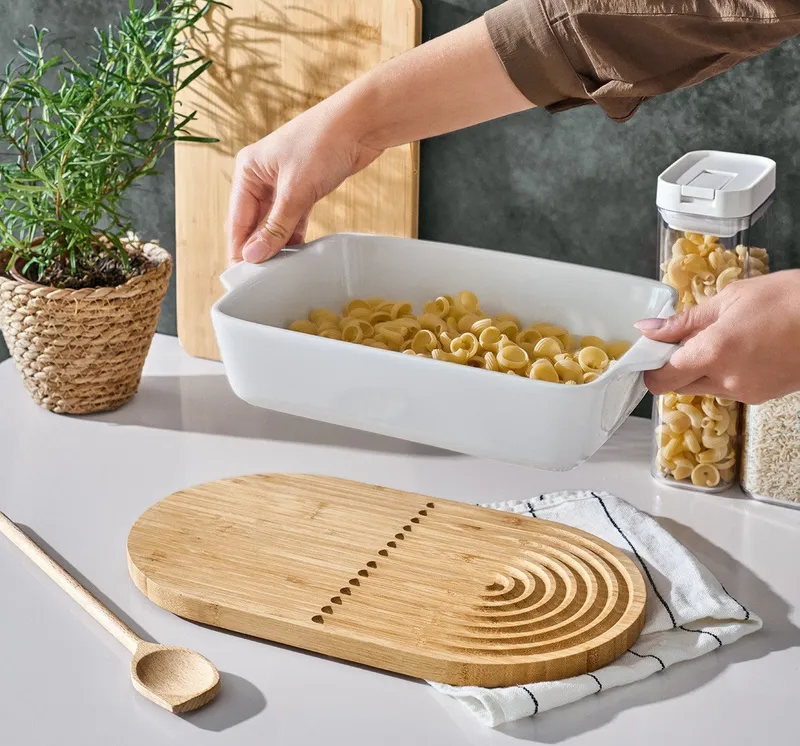 Zeller Present Topfuntersetzer Topfuntersetzer, 2er Set, Bambus, Set, 2-tlg., ca. 35x20x1,5 cm, Beige|braun, – Produktbild 1 von 5