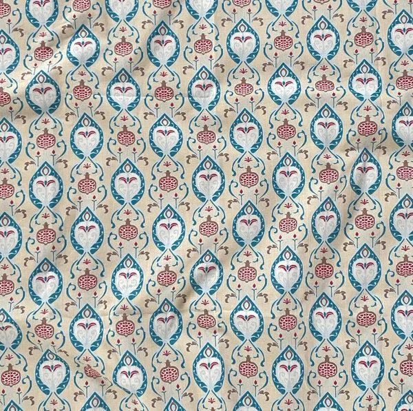 FabRap Gift Wrap FabRap Gift Wrap Wiederverwendbare Geschenkverpackung Furoshiki (einseitig), Teal (blau mit rot), – Produktbild 4 von 4