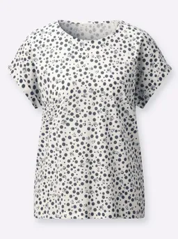 Witt Print-Shirt marine-ecru-bedruckt – Produktbild 1 von 1