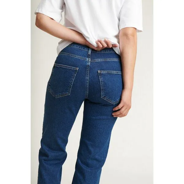 Basic Apparel Basic Apparel Mom Jeans - Ellen Jeans - aus Bio-Baumwolle, Blau (mid blue), – Produktbild 4 von 4