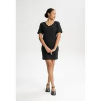 MELA V-Neck Kleid JANITRA | von MELA | Fairtrade & GOTS zertifiziert, Schwarz, – Produktbild 1 von 1