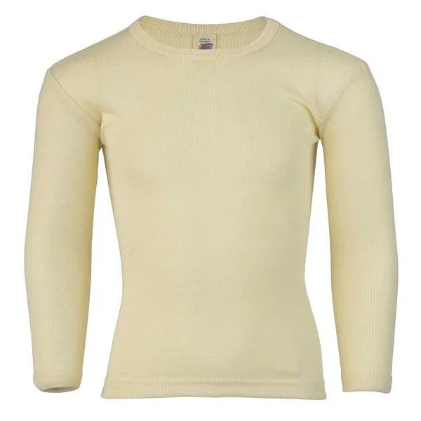 Engel natur Engel natur Langarmshirt Kinder aus Merinowolle und Seide, Natur, – Produktbild 1 von 1