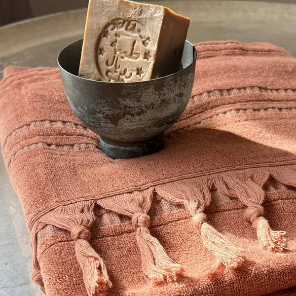 Karawan authentic Karawan authentic Fouta / Hammamtuch aus Biobaumwolle - Dolce Collection, Amber, – Produktbild 3 von 3
