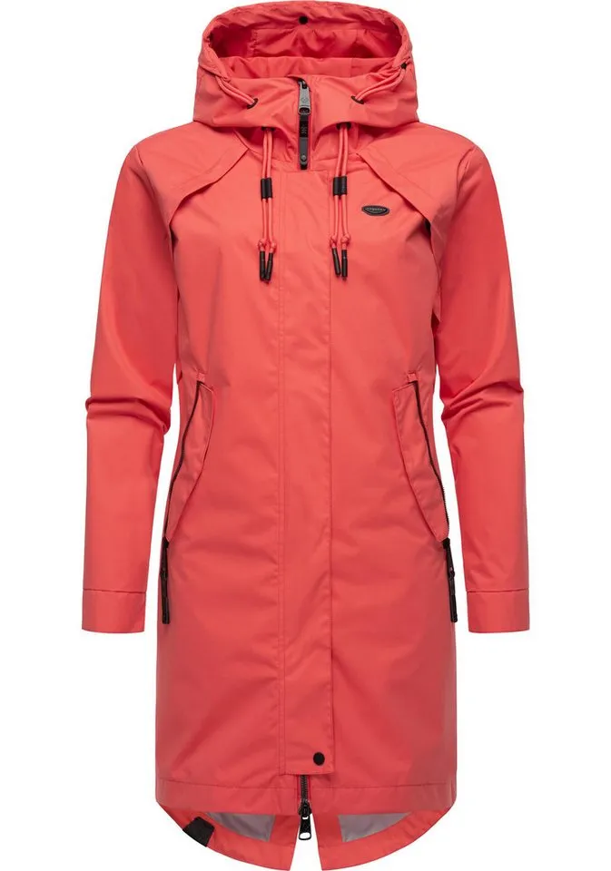 ragwear ragwear Jerseymantel Rejany Wasserdichter Damen Parka für die Übergangszeit, Rosa, – Produktbild 2 von 4
