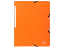 Exacompta 25 Exacompta Eckspannmappen, Colorspan-Karton, 400 g/m², DIN A4, Gummizug, orange – Produktbild 1 von 1