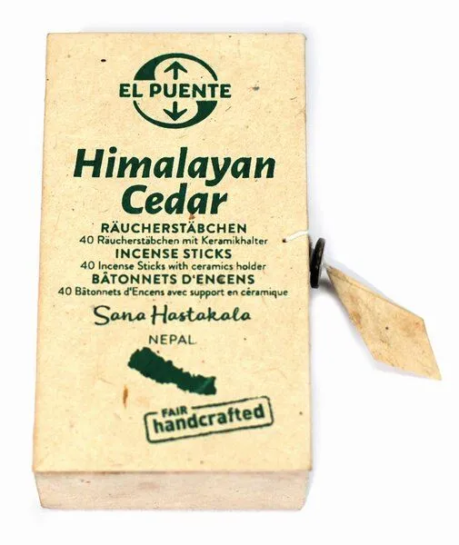 El Puente El Puente Räucherstäbchen "Himalayan Cedar" | Fair Trade & Handmade aus Nepal, Mehrfarbig, – Produktbild 2 von 2