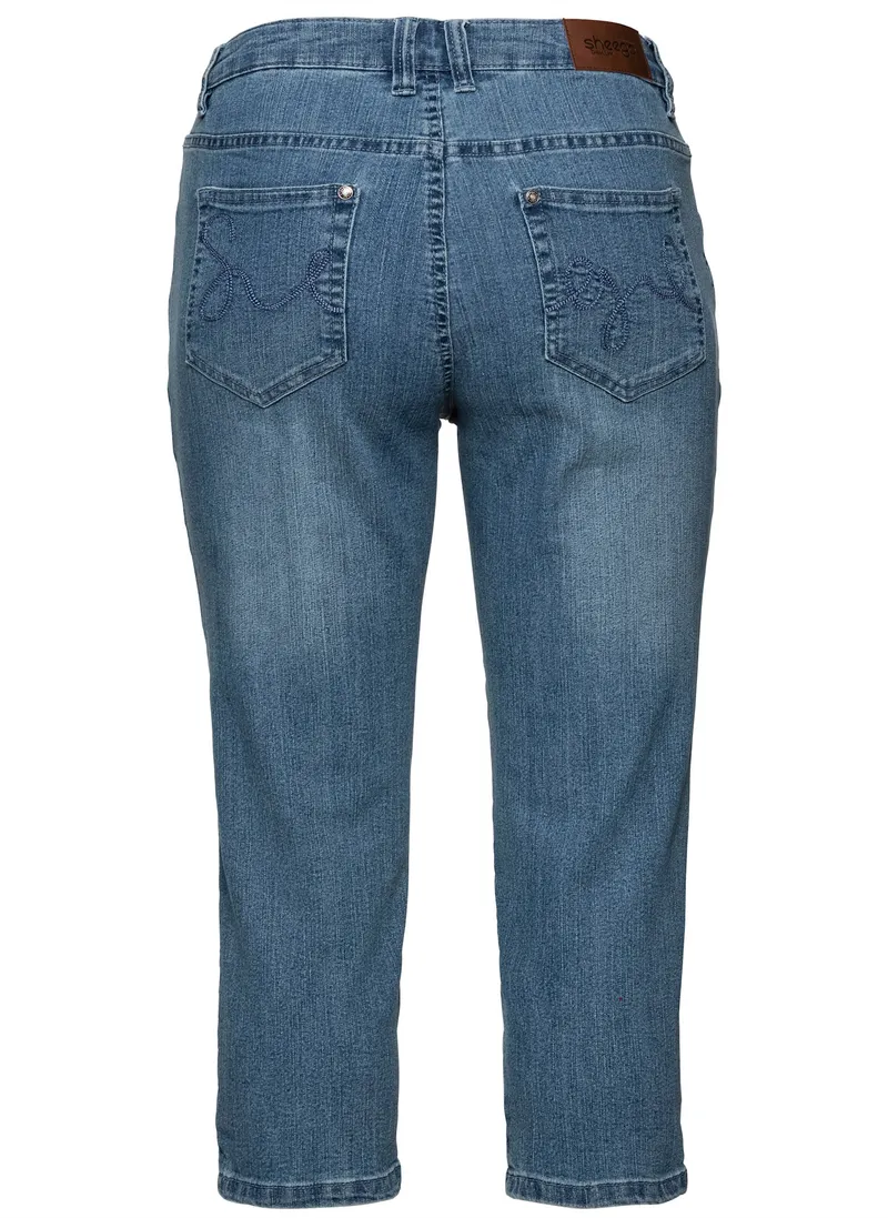 sheego Caprijeans light blue-denim, Light blue-denim, – Produktbild 2 von 2