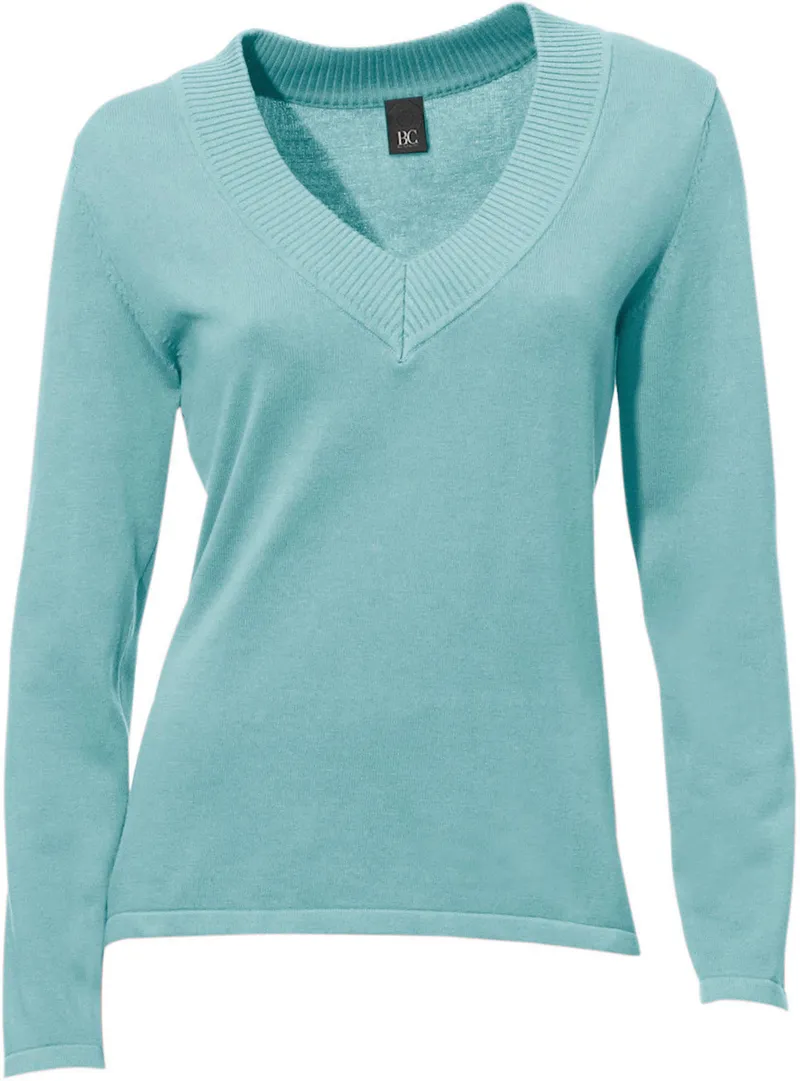 heine V-Ausschnitt-Pullover aqua, Aqua, – Produktbild 2 von 2