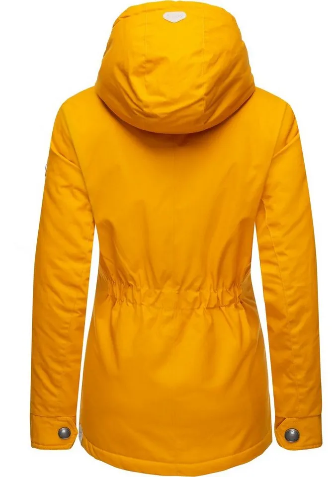 ragwear ragwear Winterjacke Monade Damen Winterparka mit Kapuze und m. Fleece gefüttert, Braun, – Produktbild 4 von 5