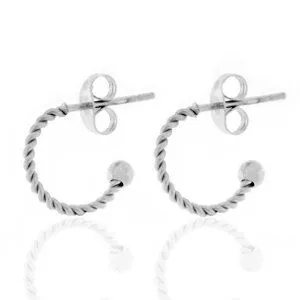 ELEKTROPULLI Creolen in 12mm von Elektropulli, Silber, – Produktbild 2 von 2