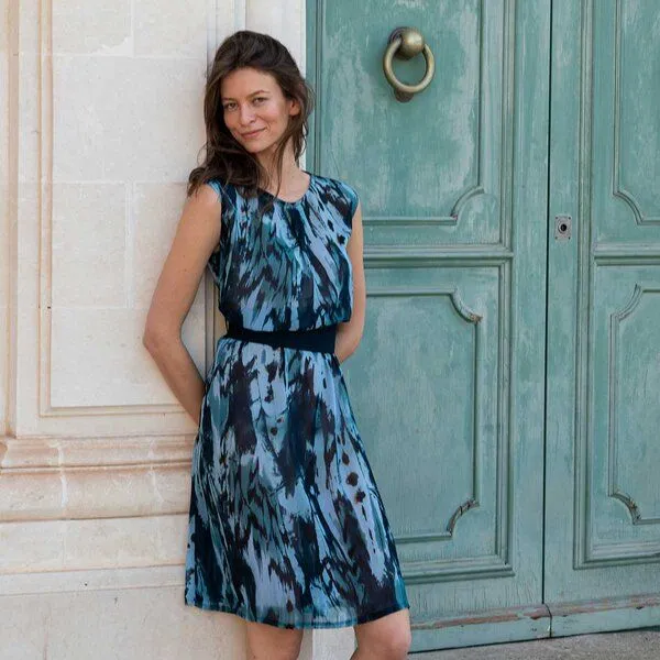 WiDDA berlin WiDDA berlin Kleid mit Aquarell-Muster aus TENCEL® – Produktbild 4 von 4