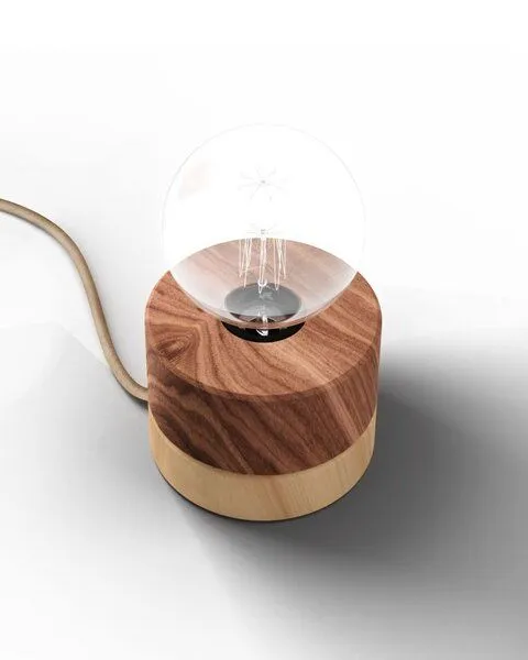ALMUT von Wildheim ALMUT von Wildheim Tischleuchte Holz, Brown, – Produktbild 1 von 4