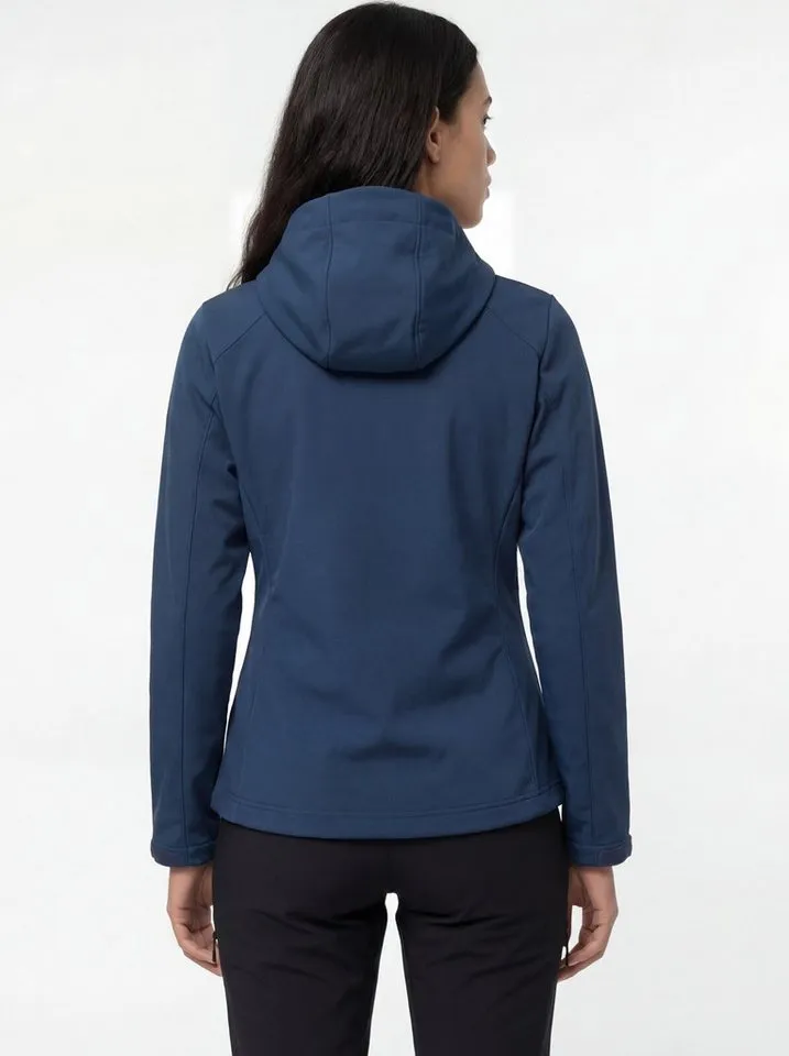 Vaude Vaude Outdoorjacke SE Women's Ossola Jacket (1-St) Softshell-Übergangsjacke für Herbst und Frühling, Blau, – Produktbild 4 von 5