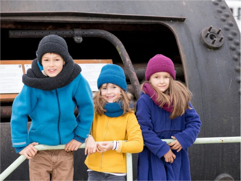 Pickapooh Pickapooh Kinder Mütze Wolle Seide ocean Gr.48-52, Blau, – Produktbild 2 von 2