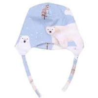 Walkiddy Walkiddy Umweltfreundliche Polar Bear Family Mütze - Blau, Nachhaltige & Allergikerfreundliche Mode – GOTS zertifiziert – Produktbild 1 von 1
