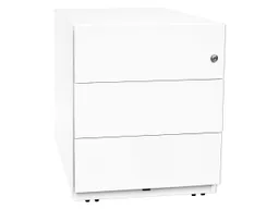 Bisley Bisley Rollcontainer "Note" mit 3 Schubladen T 77,5 cm verkehrsweiß – Produktbild 1 von 1