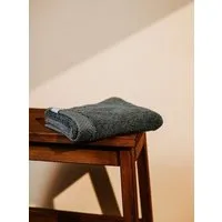 Pamukia Frottee-Gesichtshandtuch 30 × 50 cm aus 100 % GOTS-zertifizierter Bio-Baumwolle | Kollektion Essence | Pamukia, Dunkelgrau, – Produktbild 1 von 1