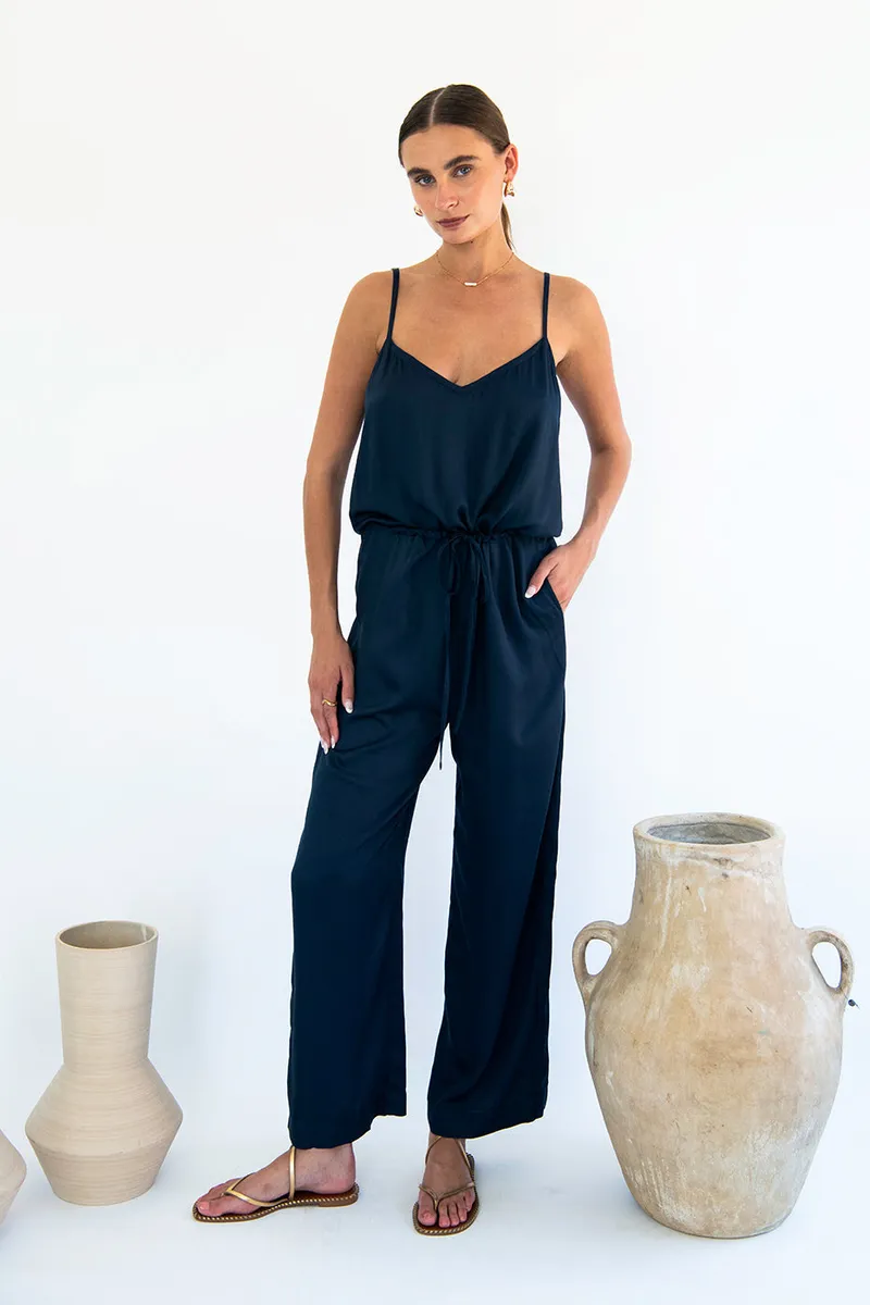 Neu Nomads Neu Nomads Damen vegan Jumpsuit Melbourne Mitternacht, Extra dunkelblau, – Produktbild 2 von 2