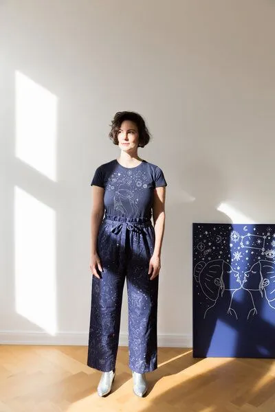 Sophia Schneider-Esleben Sophia Schneider-Esleben Paperbag, Zodiac - Hose aus Bio-Baumwolle – Produktbild 1 von 2