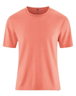 HempAge Hempage Herren vegan T-Shirt Aus Slub Jersey In Pfirsich – Produktbild 1 von 1