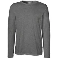 Neutral Neutral® Herren Langarm T-Shirt von Neutral Bio Baumwolle, Dunkelgrau meliert, – Produktbild 1 von 1