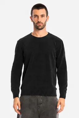 RAVENS VIEW IBIZA RAVENS VIEW IBIZA Herren vegan Pullover Keanu Gestrickt Schwarz – Produktbild 1 von 1