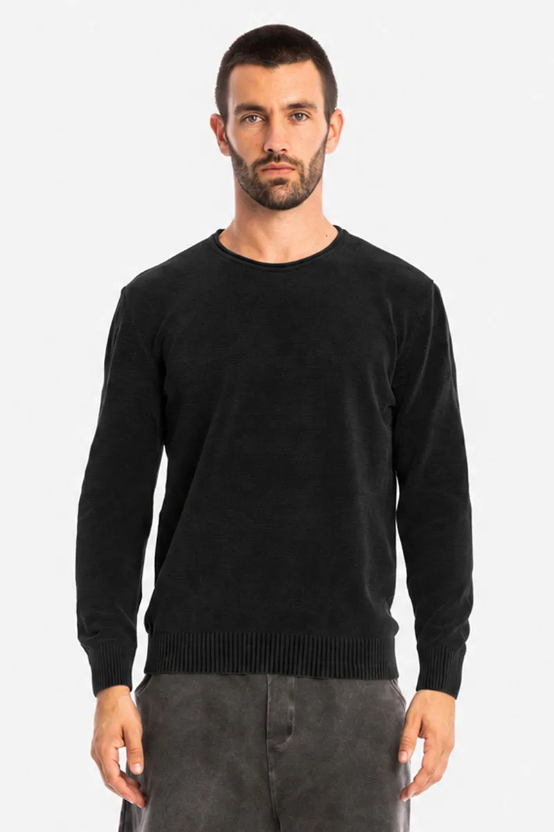 RAVENS VIEW IBIZA RAVENS VIEW IBIZA Herren vegan Pullover Keanu Gestrickt Schwarz, Schwarz, – Produktbild 1 von 1