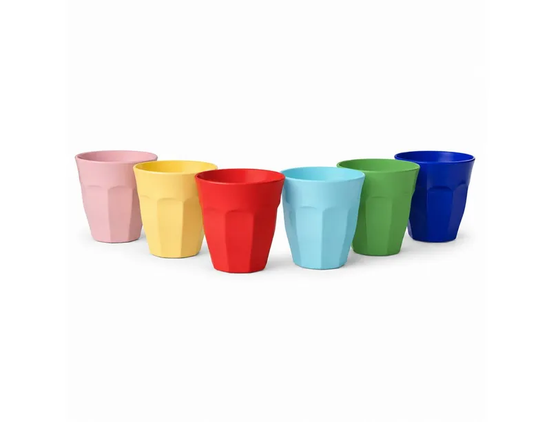 RICE RICE Becher Melamin Becher Set bunt robust für entspannten Familienalltag, 1-tlg., Melamin, Bunt, – Produktbild 1 von 5