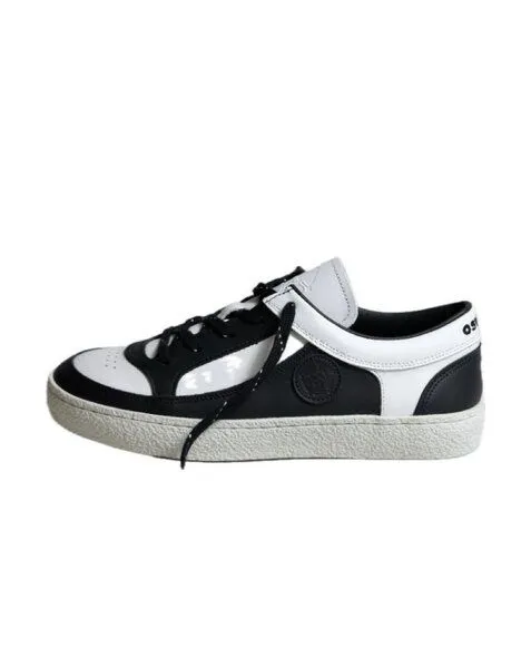 OSWEN OSWEN Eleganter Sneaker aus Leder in schwarz weiß mit Naturkautschuklaufsohle – Produktbild 2 von 4