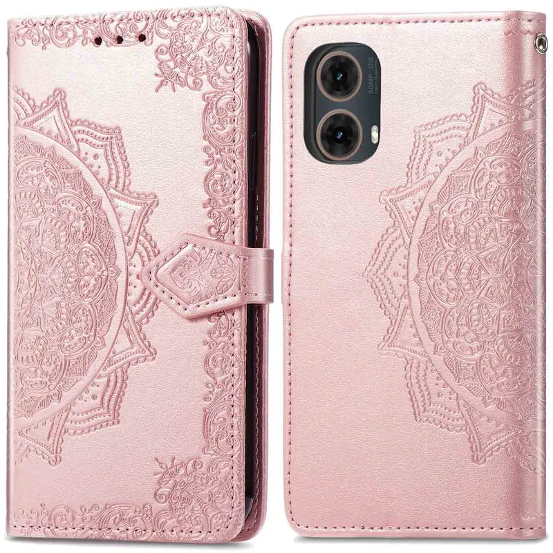 imoshion imoshion Mandala Klapphülle für das Motorola Moto G85, Rosegold, – Produktbild 1 von 1