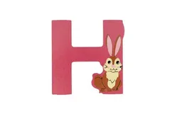 El Puente El Puente Holzbuchstabe H "Hase" | Fair Trade & Handmade aus Sri Lanka – Produktbild 1 von 1