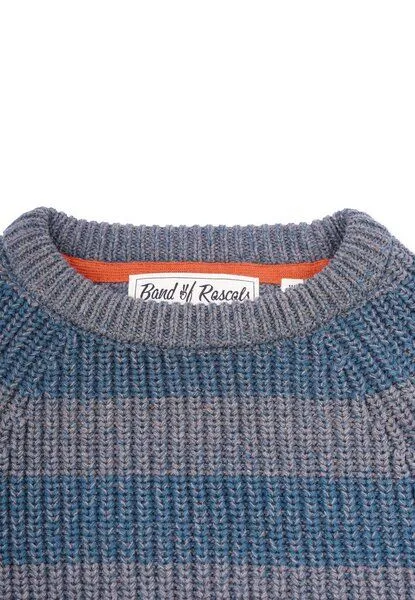 Band of Rascals Band of Rascals Striped Rib Pullover, Dark-petrol-grey, – Produktbild 4 von 4