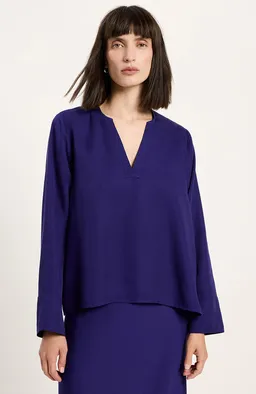 LANIUS Lanius Damen vegan Bluse Violet Blau – Produktbild 1 von 1