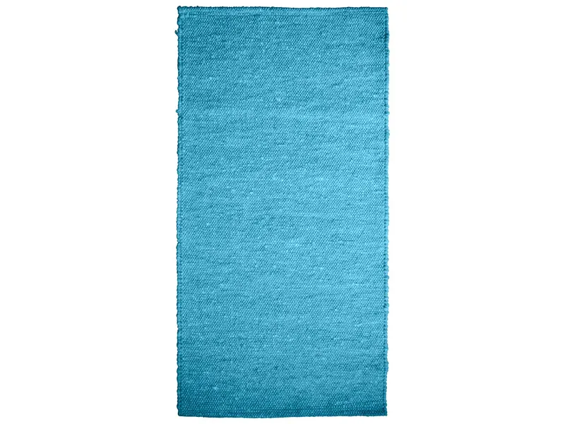 Schurwollteppich "Alz" türkis (B x T) 70 x 140 cm – Produktbild 1 von 1