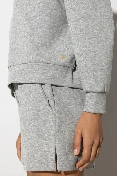 Soulwear Soulwear Sweatshirt | atmungsaktiv | Pure Softness, Silver grey melange, – Produktbild 2 von 3
