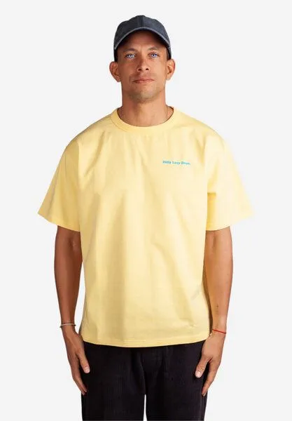 DillySocks DillySocks T-Shirt „Dilly Lazy Days“, Hellgelb, – Produktbild 1 von 4